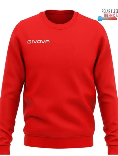 Pánská/chlapecká sportovní mikina GIVOVA Crew Neck červená