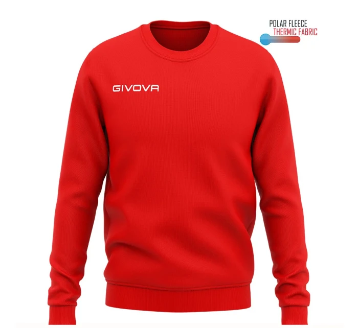 Pánská/chlapecká sportovní mikina GIVOVA Crew Neck červená Pánská/chlapecká sportovní mikina GIVOVA Crew Neck červená