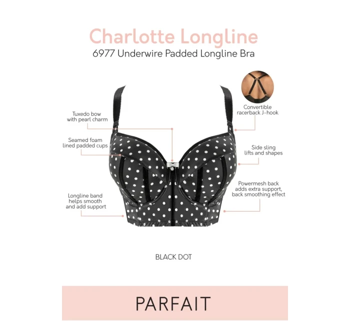 Dámská podprsenka Parfait 6977 Charlotte 34 E Černá Dámská podprsenka Parfait 6977 Charlotte 34 E Černá