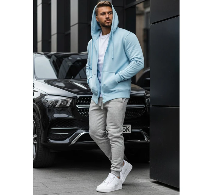 Pánská mikina s kapucí modrá Dstreet model 21962279 - FashionStreet