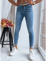 Dámské kalhoty LOOKING GOOD modré FashionStreet UY1388 Dámské kalhoty LOOKING GOOD modré FashionStreet UY1388