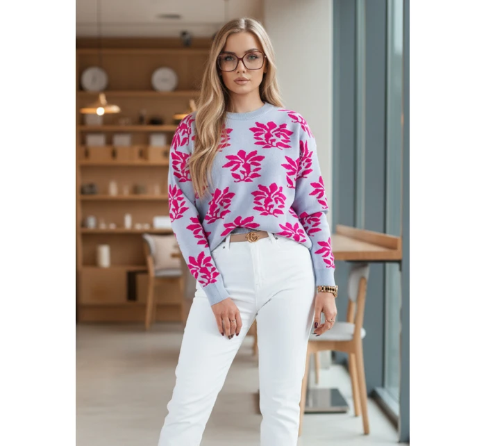 SWEET dámský svetr modrý Dstreet model 21972199 - FashionStreet