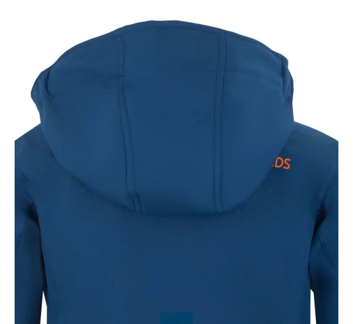 Trollkids Dětská softshellová bunda Trollfjord Jacket s kapucí modrá (161-142)