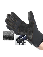 Zimní sportovní rukavice s protiskluzovým povrchem (velikost L) - černé Zimní sportovní rukavice s protiskluzovým povrchem (velikost L) - černé