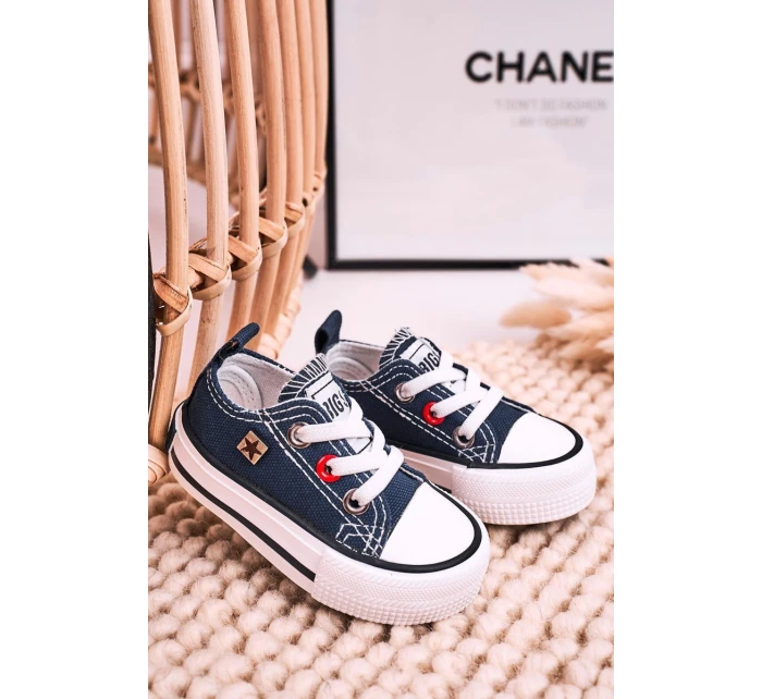 Dětské Klasické Tenisky Nízké BIG STAR HH374195 Tmavě Modré Dětské Klasické Tenisky Nízké BIG STAR HH374195 Tmavě Modré