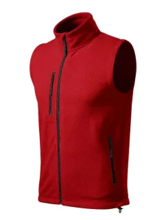 Exit fleece vesta unisex červená