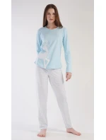 Dámské pyžamo dlouhé model 21764640 - Vienetta Dámské pyžamo dlouhé model 21764640 - Vienetta