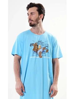 Pánská noční košile s krátkým rukávem Boss