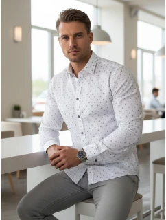 Koszula męska slim fit  biała model 22007707 - FashionStreet