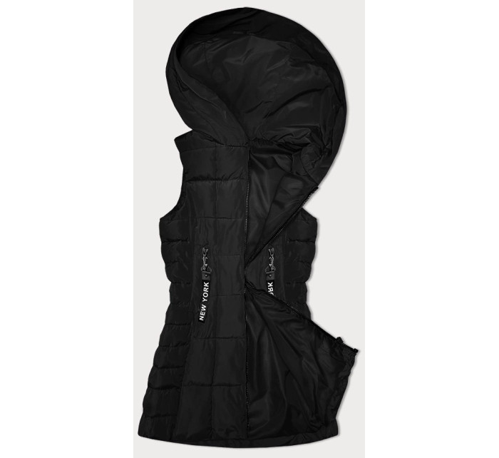 Černá dámská vesta s kapucí S'West (B8226-1)