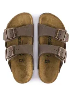 Dětské žabky Birkenstock Arizona Kids Birko-Flor Nubuck Mocha narrow (0552893) Dětské žabky Birkenstock Arizona Kids Birko-Flor Nubuck Mocha narrow (0552893)
