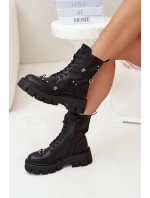 Dámské Pracovní Boty S Ozdobami Zateplené Černé Lunea Dámské Pracovní Boty S Ozdobami Zateplené Černé Lunea