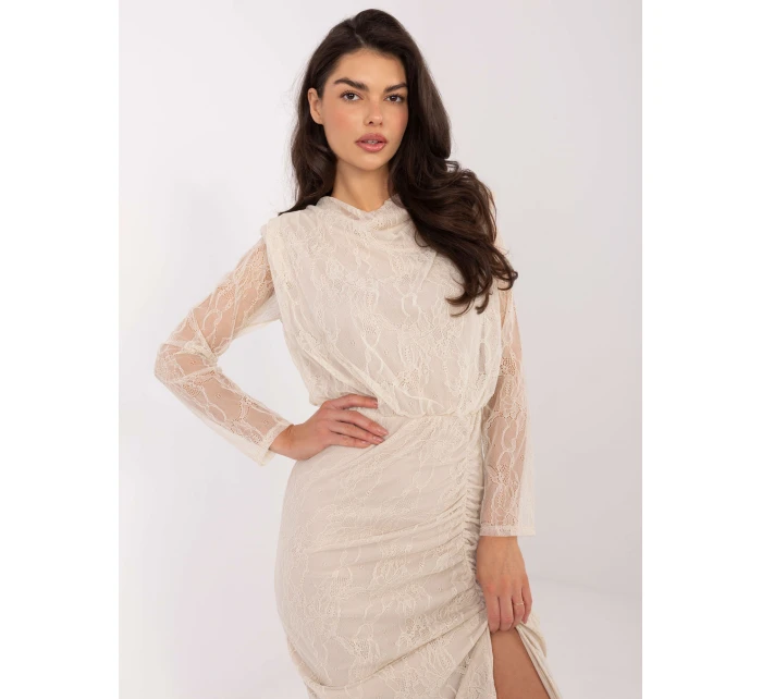 Sukienka IT SK model 21793780 jasny beżowy - FPrice