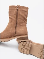 Stylové model 21290937 kotníčkové boty dámské na plochém podpatku Stylové model 21290937 kotníčkové boty dámské na plochém podpatku