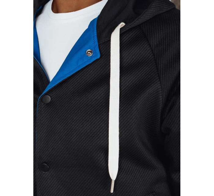 Pánská bunda bomber s kapucí modrá model 21986375 - Dstreet