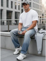 Pánské modré pytlovité džínové kalhoty FashionStreet UX4478