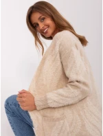 Sweter AT SW model 18990859 jasny beżowy - FPrice Sweter AT SW model 18990859 jasny beżowy - FPrice