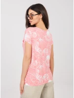 T shirt D12110M02646F koralowy T shirt D12110M02646F koralowy