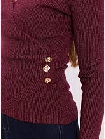 Sweter IR SW model 22296797 bordowy - FPrice