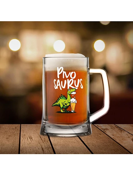 PIVOSAURUS - pivní sklenice 0,5 l PIVOSAURUS - pivní sklenice 0,5 l