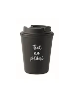 TEXT NA PŘÁNÍ - černý termohrnek 300 ml TEXT NA PŘÁNÍ - černý termohrnek 300 ml