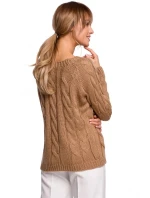 Svetr s výstřihem Bateau M511 šedý - Moe