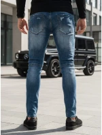Pánské tmavě modré džínové kalhoty FashionStreet UX3828