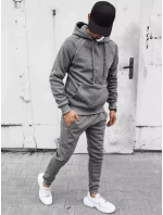 Pánské tmavě šedé tepláky Dstreet AX0624