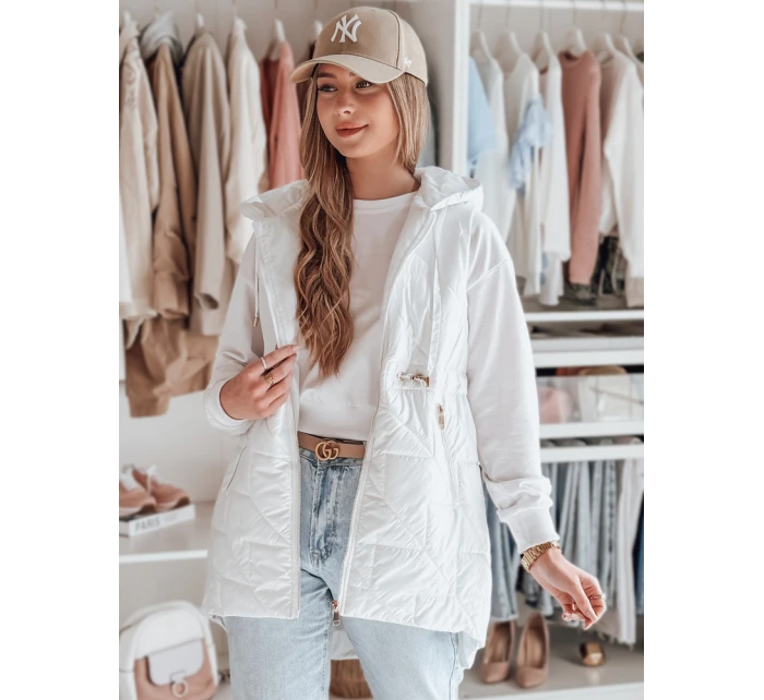 Dámská přechodná prošívaná vesta bílá Dstreet model 21987079 - FashionStreet