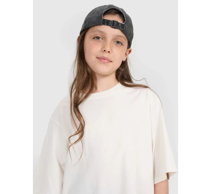Dívčí tričko oversize s potiskem model 21736445 - 4F Dívčí tričko oversize s potiskem model 21736445 - 4F