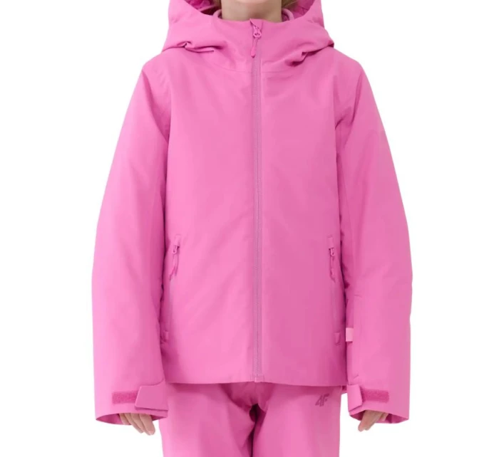 Dívčí lyžařská bunda 4F F0817 fuchsiová 4FJWAW25TTJAF0817 55S