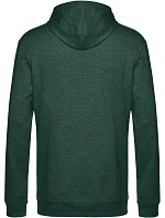 B&C #Hoodie Pánská mikina s kapucí 01.U03W heather dark green