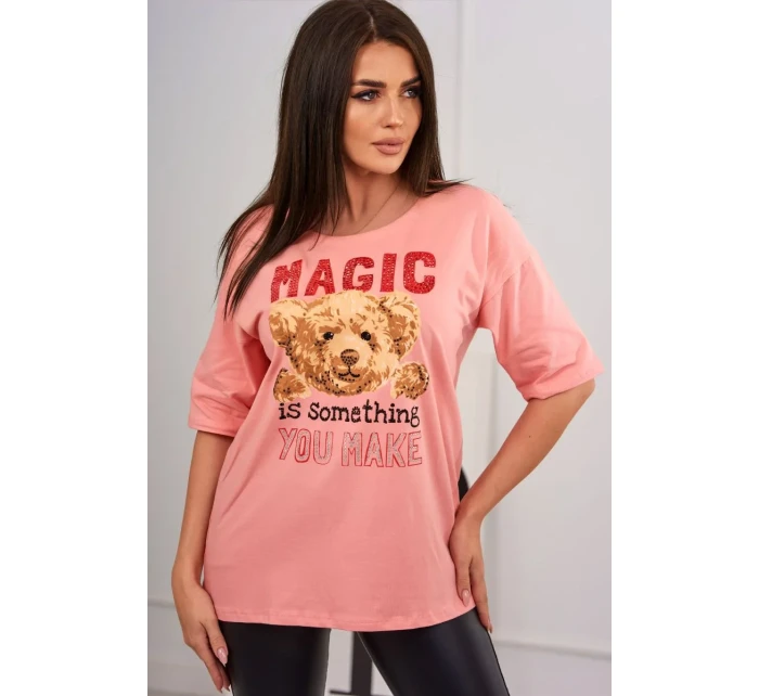 Kouzelná halenka s meruňkovým potiskem