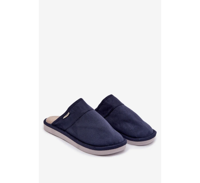 Pánské pantofle tmavě modré model 21793835 - Boto Pánské pantofle tmavě modré model 21793835 - Boto