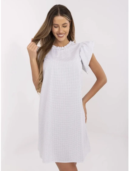 Sukienka LK SK  biało czarny model 21156181 - FPrice