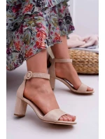 Dámské Sandály Na Podpatku Semišové Béžové Lexi Dámské Sandály Na Podpatku Semišové Béžové Lexi