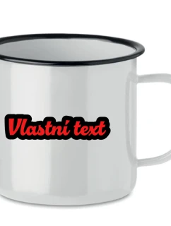 Personalizovaný retro plecháček s obrysem 