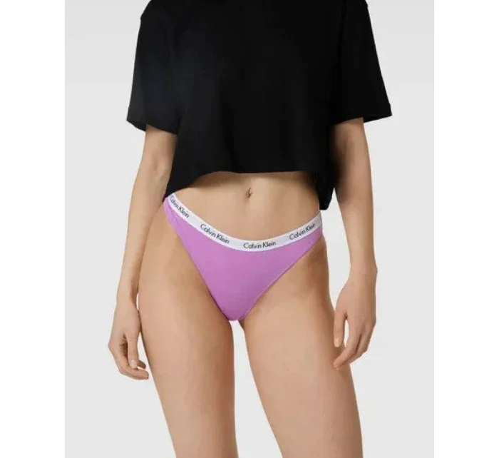 Dámské kalhotky 3pcs QD3588E 658 mix barev - Calvin Klein