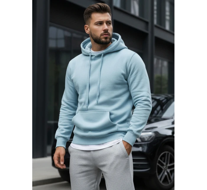 Pánská mikina s kapucí modrá FashionStreet BX5107