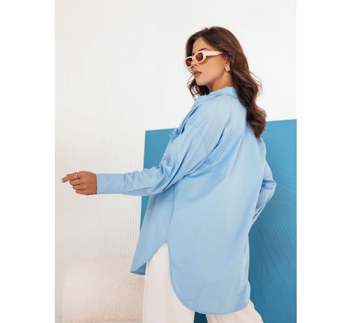 Dámské oversize tričko modré Dstreet model 21975092 - FashionStreet