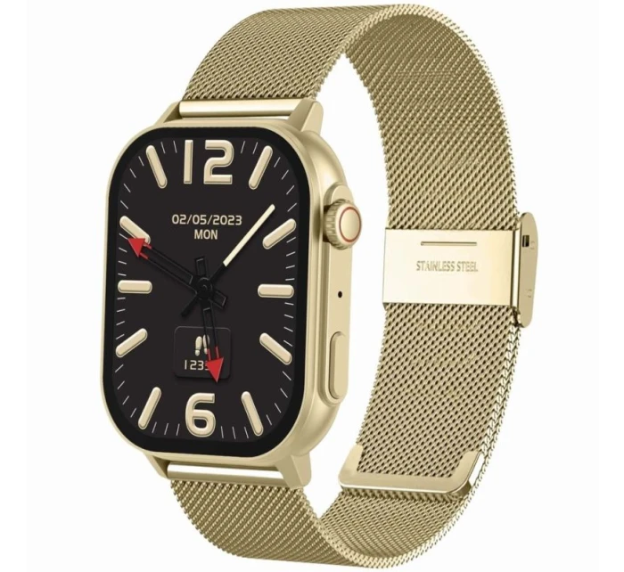 Dámské chytré hodinky GRAVITY GT15-11 Navy Blue Silicone Strap + zlatý náramek Dámské chytré hodinky GRAVITY GT15-11 Navy Blue Silicone Strap + zlatý náramek