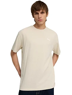 Pánské tričko ESS Elevated Relaxed Tee, béžové, model 22273519 87 - Puma