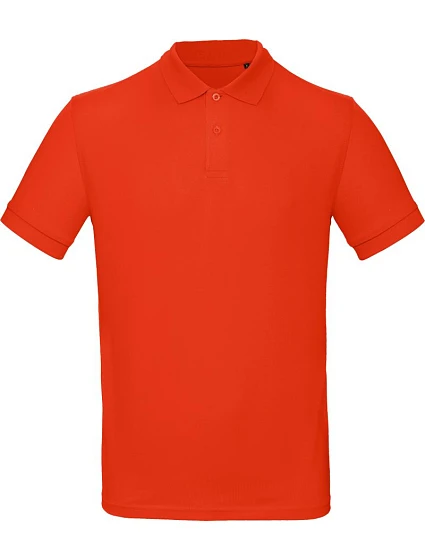 B&C Inspire Polo /men_° Pánské piqué polo z bio bavlny 01.0430 fire red
