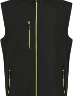 Regatta TRA 915 2-vrstvá softshellová vesta "Navigate" 36.A915 black/lime green