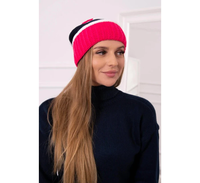 Kinga dámská čepice K297 pink model 18751281 - K-Fashion Kinga dámská čepice K297 pink model 18751281 - K-Fashion