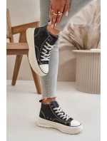 Zateplené Dámské Tenisky Na Platformě Eko Kůže Big Star OO274068 Růžové Zateplené Dámské Tenisky Na Platformě Eko Kůže Big Star OO274068 Růžové