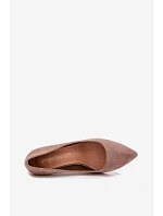 Eko semišové lodičky Sergio Leone 1339 světle hnědé Eko semišové lodičky Sergio Leone 1339 světle hnědé