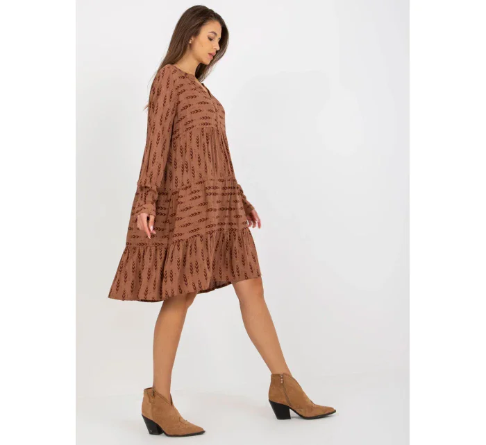 Šaty D73771M30361A4 hnědé