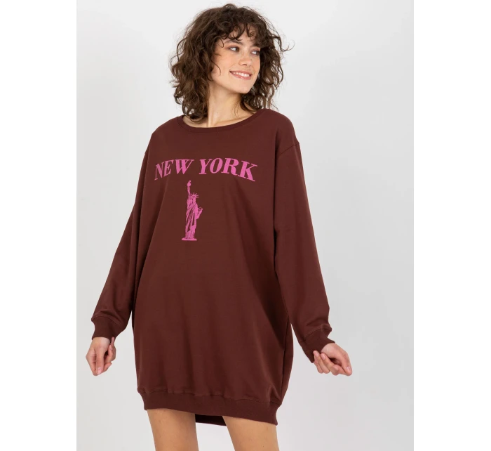 Mikina VI BL model 20742232 hnědá a růžová - FPrice