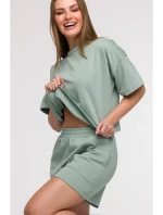 model 21047240 Šortky s kapsami mátové - BeWear